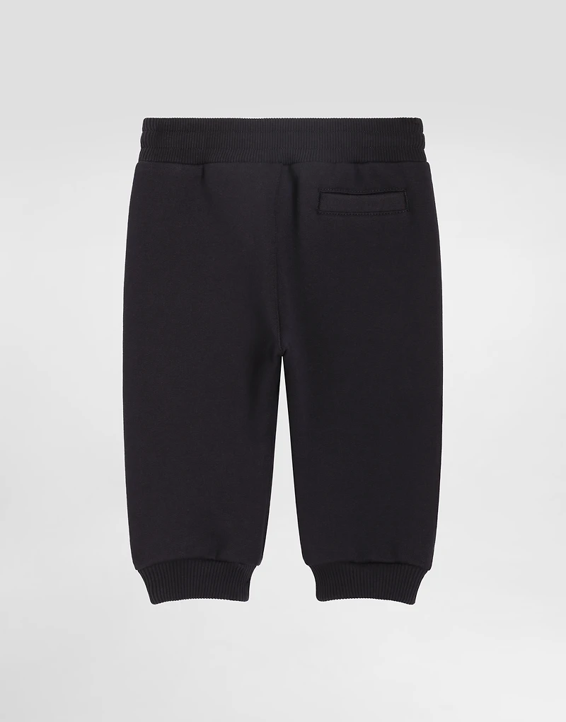 Fleece trousers with patch