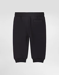 Fleece trousers with patch