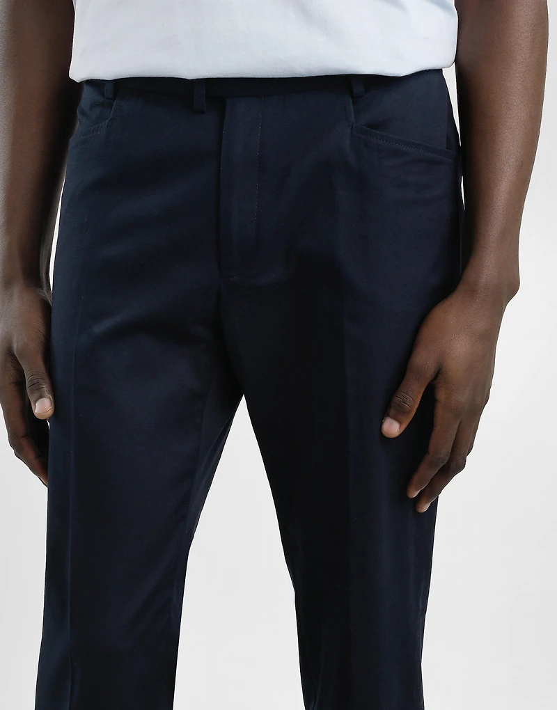 Cotton gabardine cargo trousers
