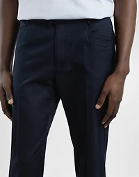 Cotton gabardine cargo trousers