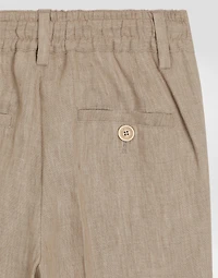 Twill pants with patch