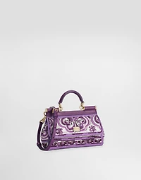 Small Sicily handbag with Majolica embroidery