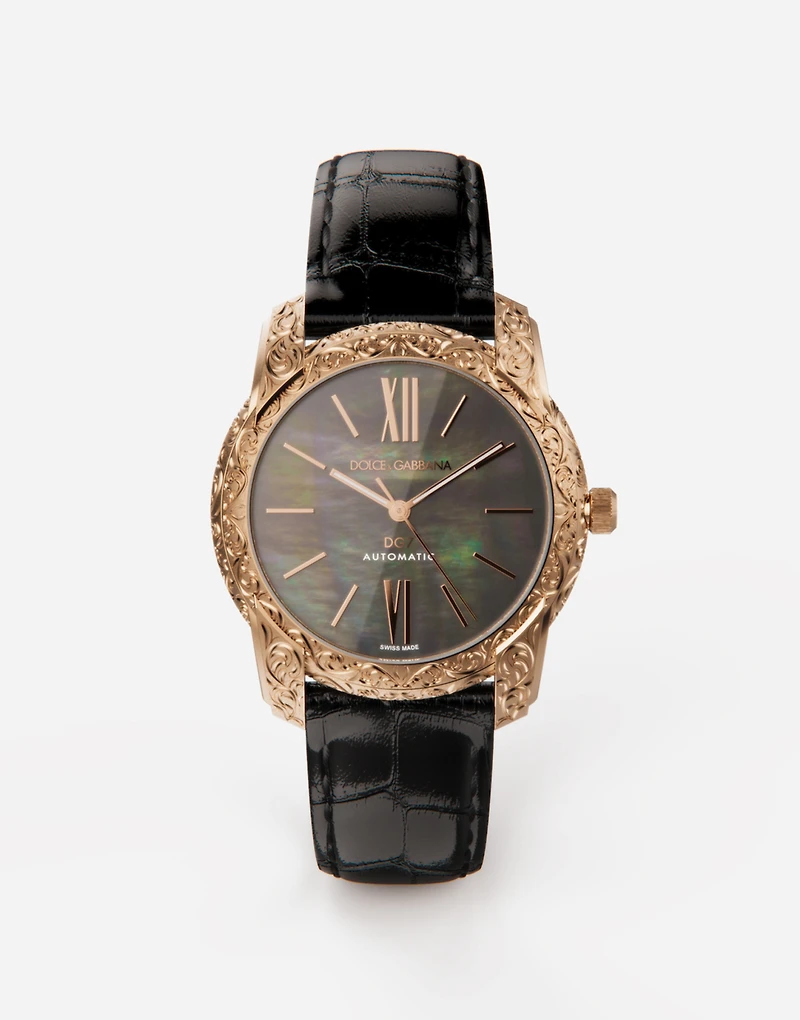 Gold and mother-of-pearl watch