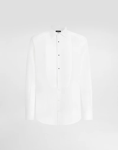 Gold fit tuxedo shirt cotton poplin