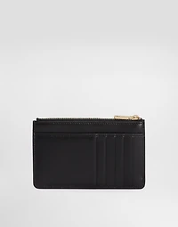 Calfskin card holder with DG logo