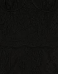 Lace calf-length slip dress