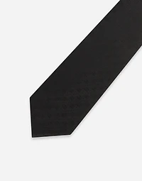 8-cm silk jacquard blade tie with DG logo