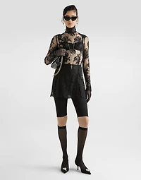 One-piece cordonetto lace dress