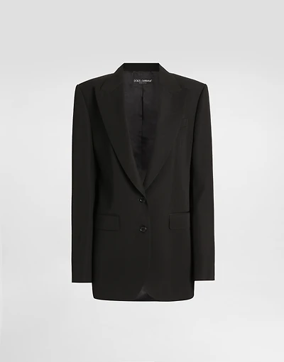 Wool gabardine jacket