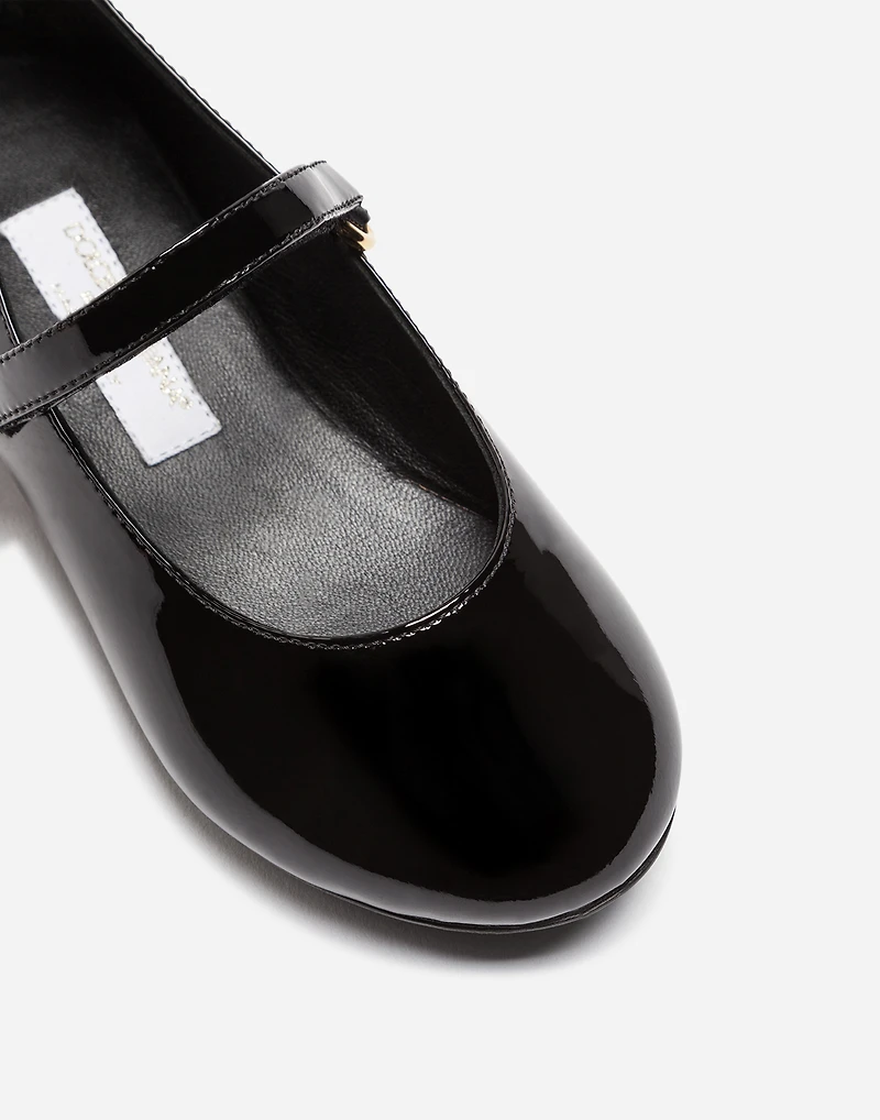 Patent leather mary jane ballet flats