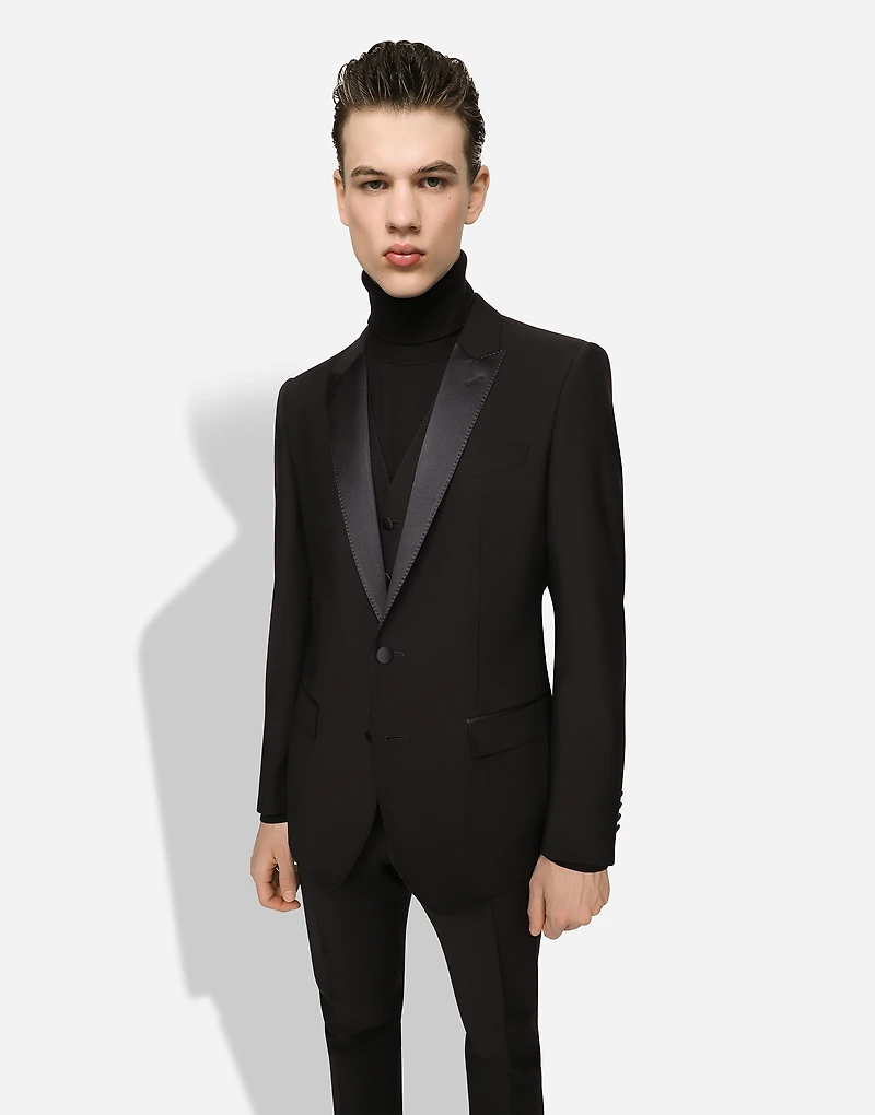 Single-breasted wool Martini-fit tuxedo suit