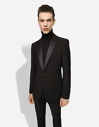 Single-breasted wool Martini-fit tuxedo suit