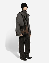 Oversize velvet pants