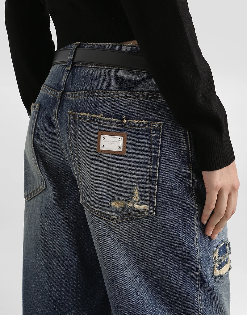 5-pocket denim trousers