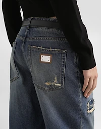 5-pocket denim trousers