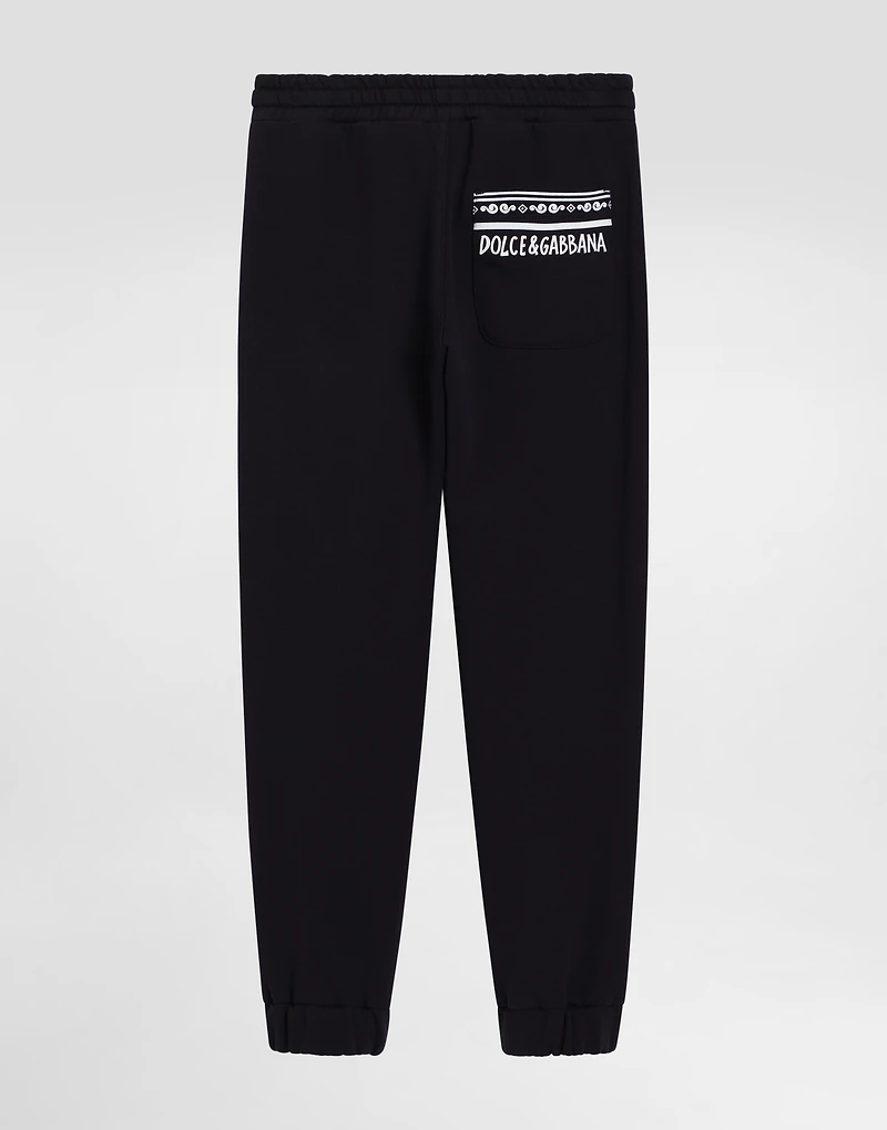 Fleece jogging pants with DG logo