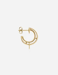 Lettering Earring18-carat yellow gold