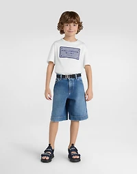 5-pocket denim shorts with Dolce&Gabbana logo