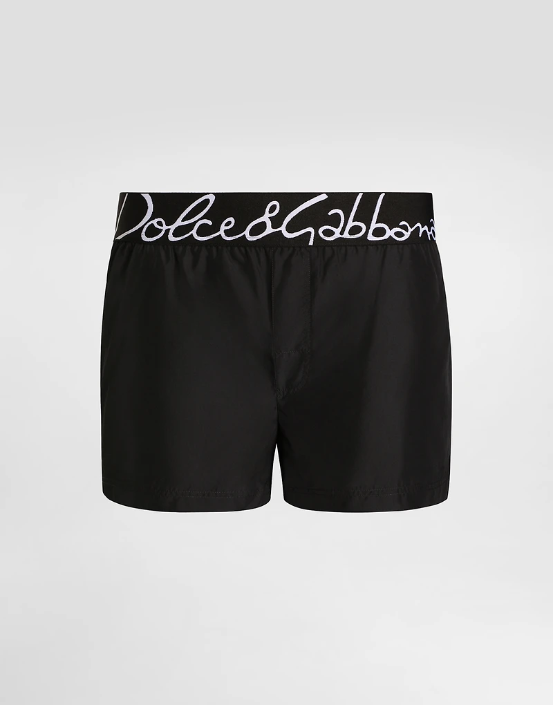 Short swim trunks with Dolce&Gabbana logo