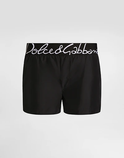 Short swim trunks with Dolce&Gabbana logo