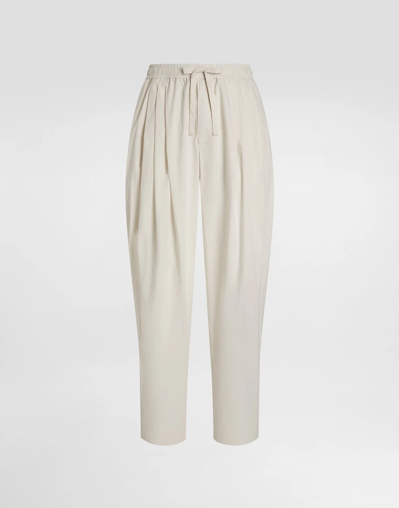 Poplin trousers
