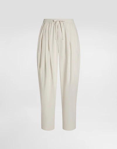 Poplin trousers