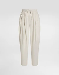 Poplin trousers