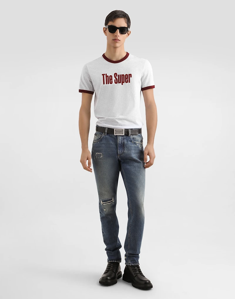 Regular cotton jeans