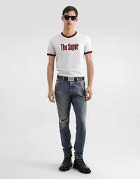 Regular cotton jeans