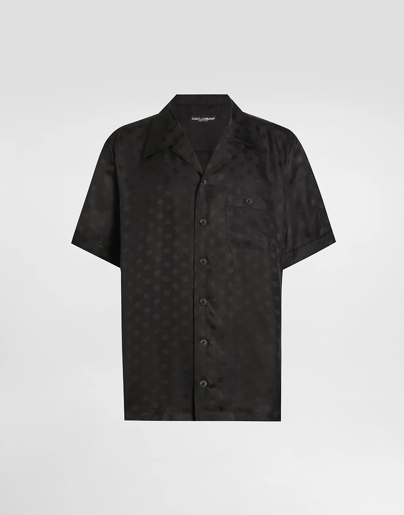 DG logo jacquard hawaii shirt