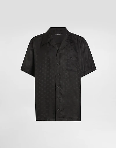 DG logo jacquard hawaii shirt