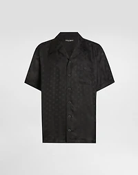 DG logo jacquard hawaii shirt