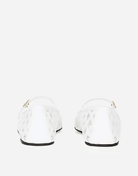 Openwork calfskin ballet flats