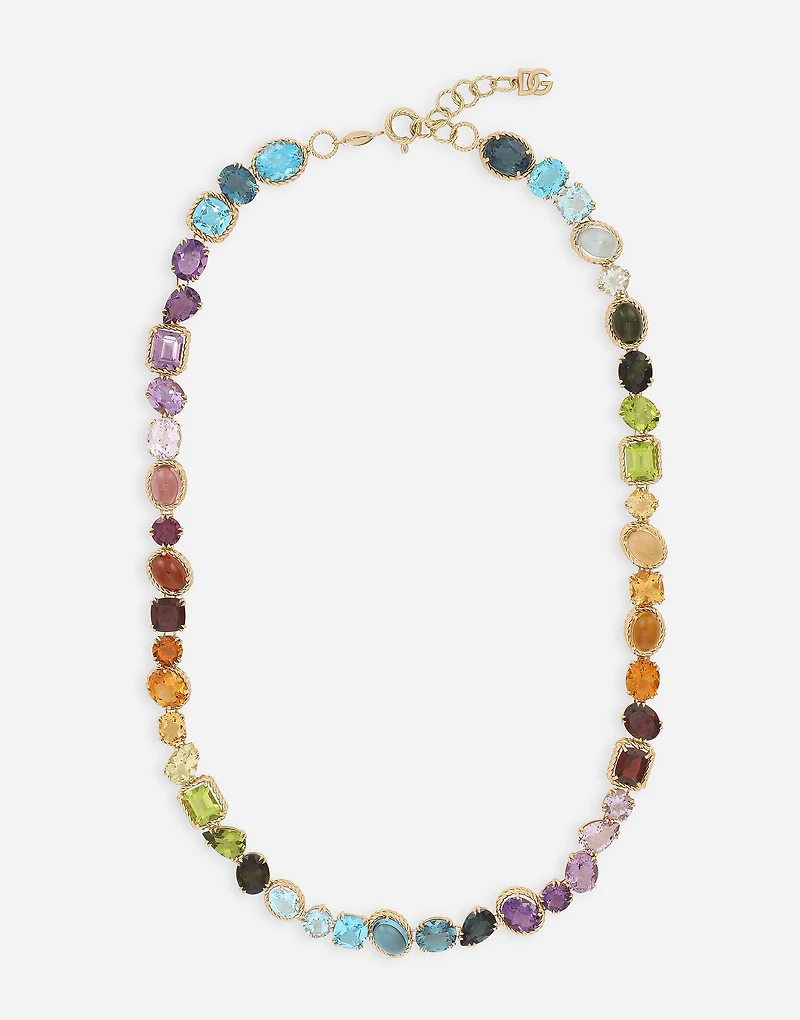 Rainbow Necklace
18-carat yellow gold and multicolored gems