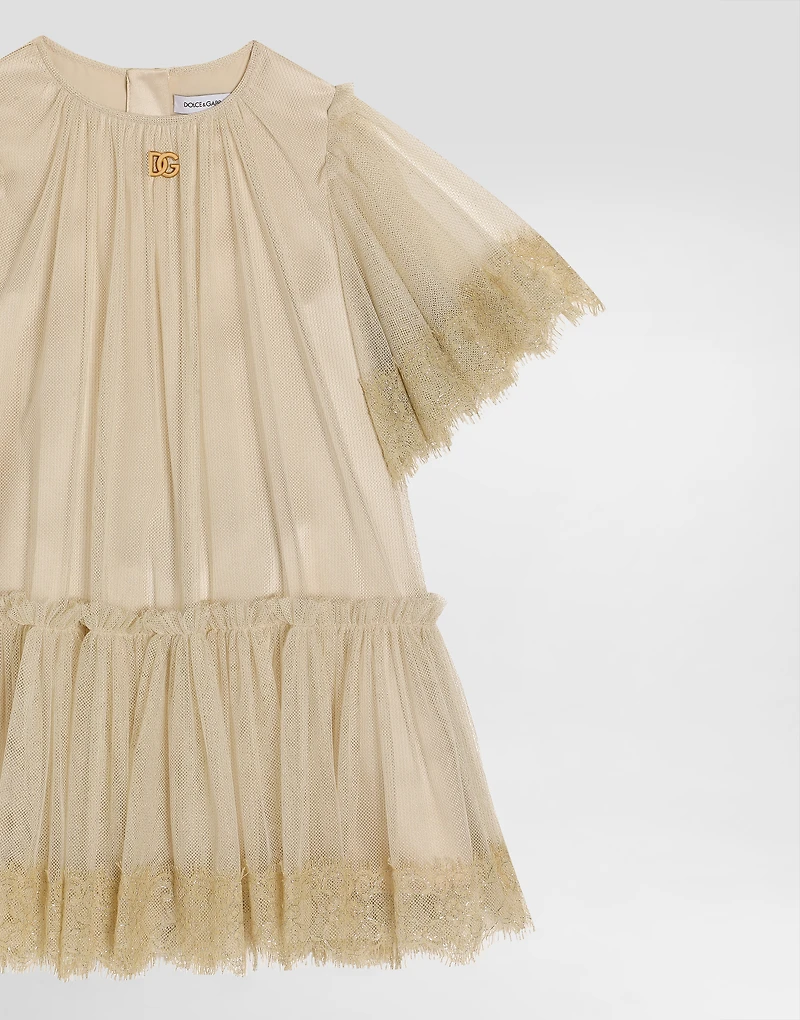 Lurex tulle dress