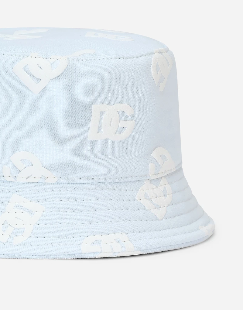 Bucket hat with all-over DG logo print