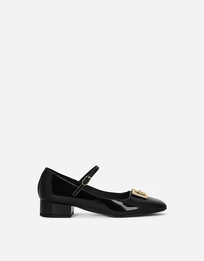 Polished calfskin Mary Janes
