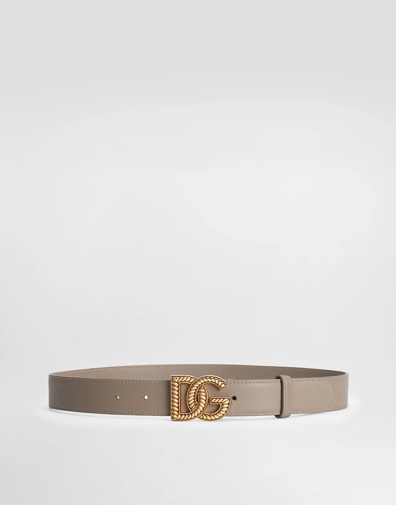Plongé calfskin DG logo belt