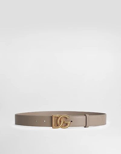 Plongé calfskin DG logo belt
