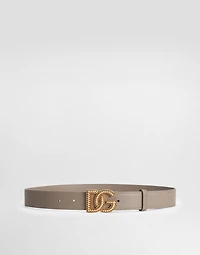 Plongé calfskin DG logo belt