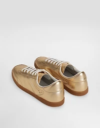 Saint Tropez foiled leather sneakers