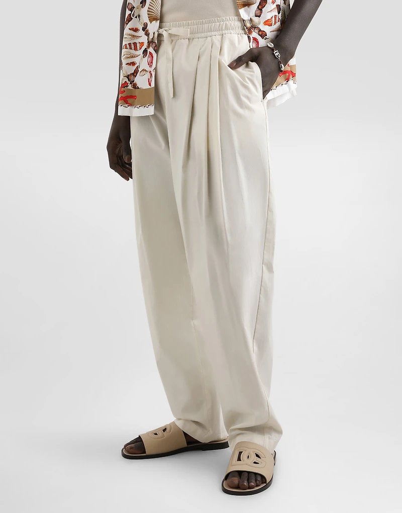 Poplin trousers