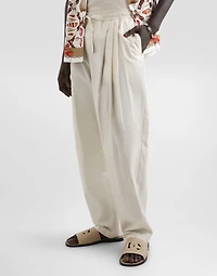 Poplin trousers
