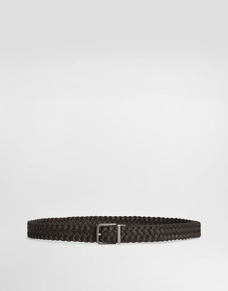 Woven goatskin belt