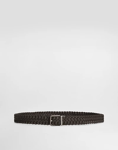Woven goatskin belt