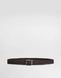 Woven goatskin belt