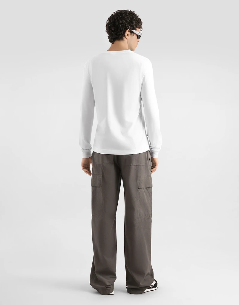 Long sleeve cotton t-shirt