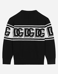 Plain-knit cotton pullover