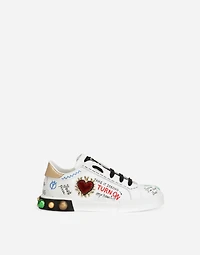 Calfskin Portofino DG King sneakers