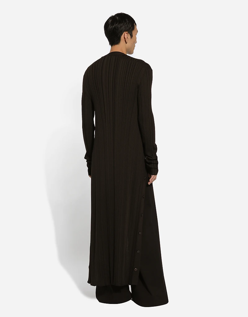 Tailored cotton pants with darts